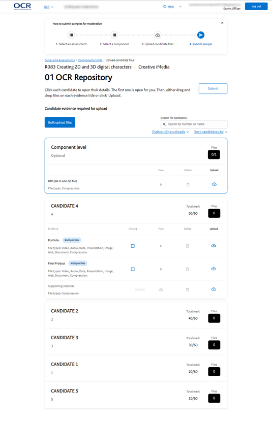 Submit for Assessment