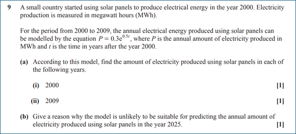 Modelling exponentials 2