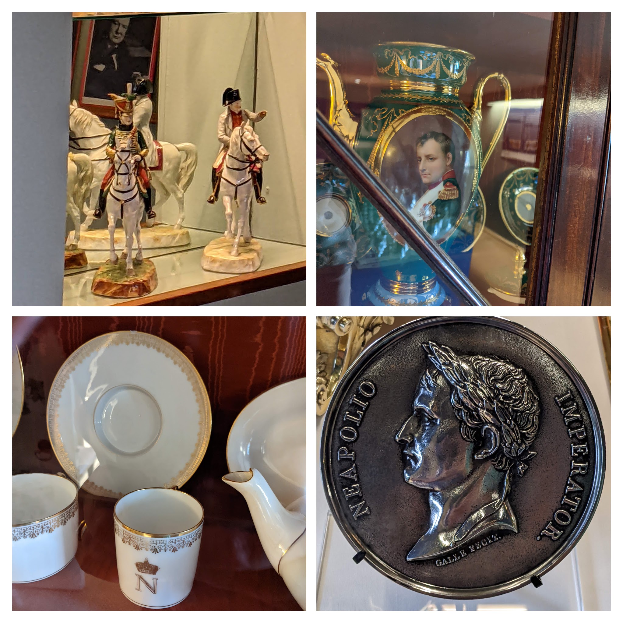 Photos of Napoleon memorabilia