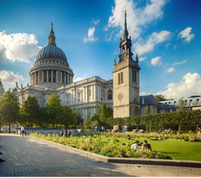 St Paul’s Cathedral from the South East gardens, photograph by Graham Lacdao